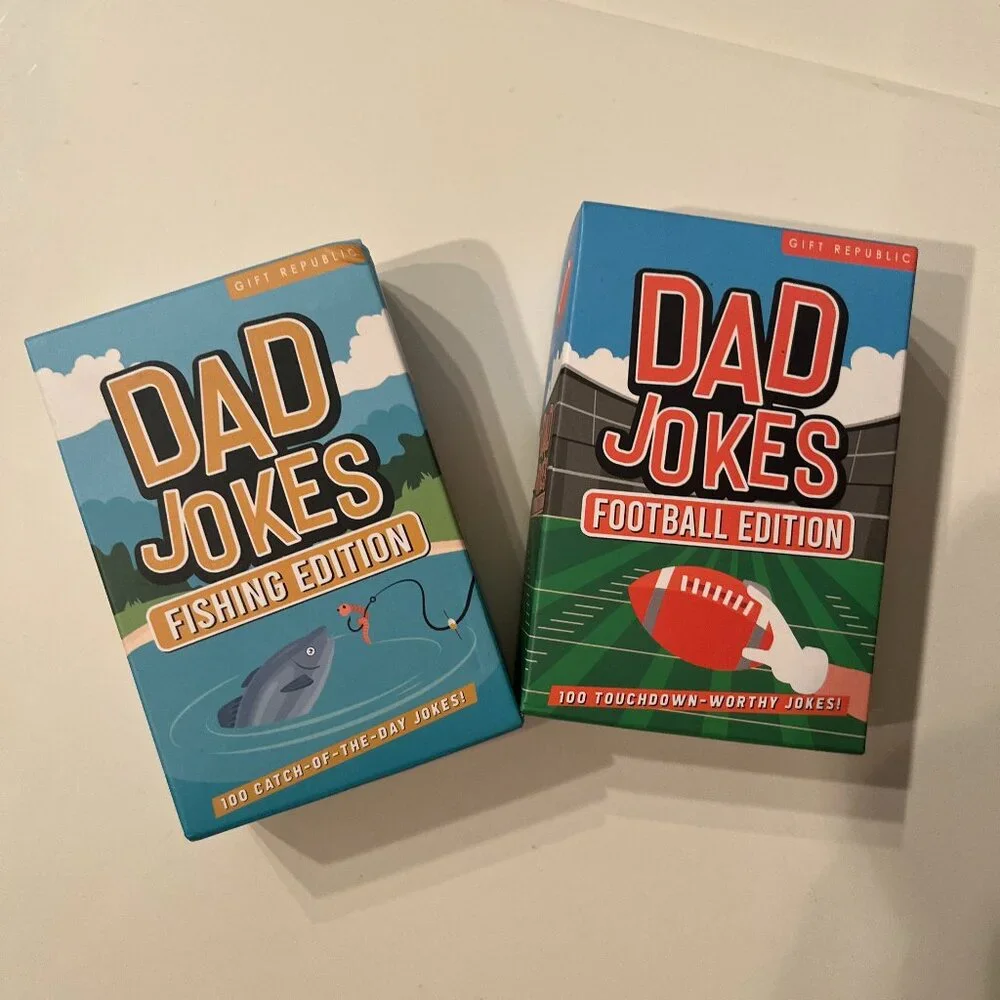 Dad Jokes Box‎ Set Football Edition + Fishing Edition  (k/x- NEW)